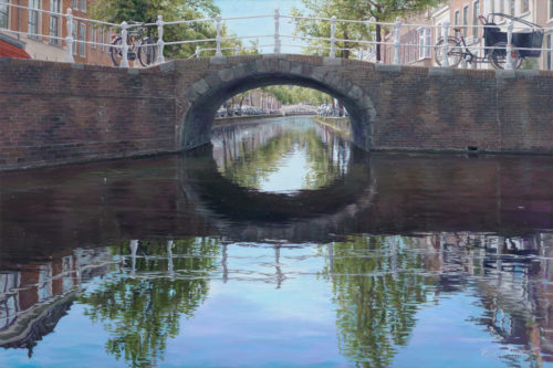 Delfts bruggetje - stadsgezicht van Delft